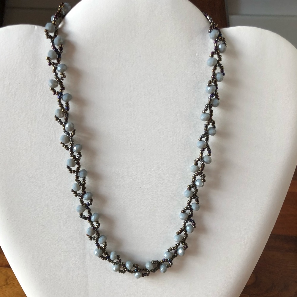 Beaded necklace - Blue